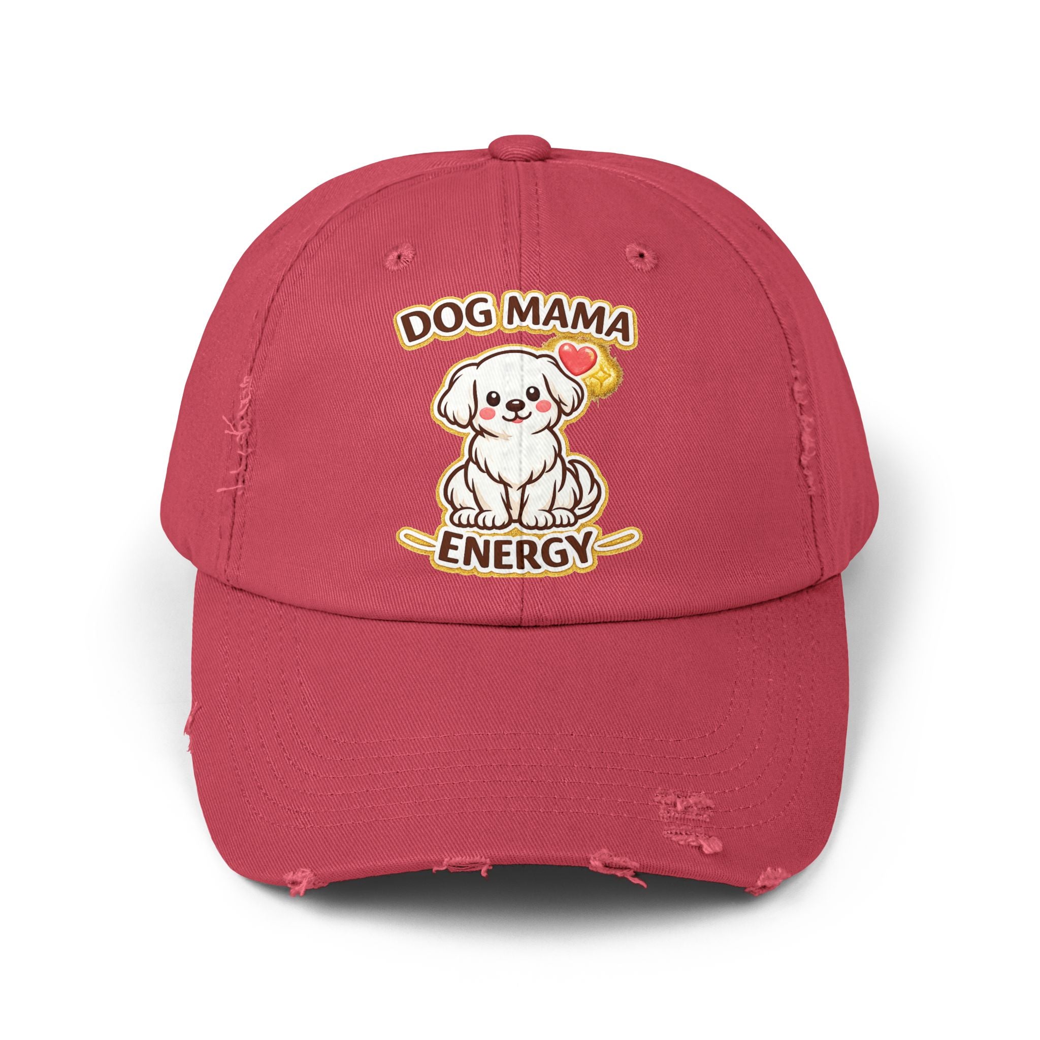 Dog Mama Energy Distressed Cap
