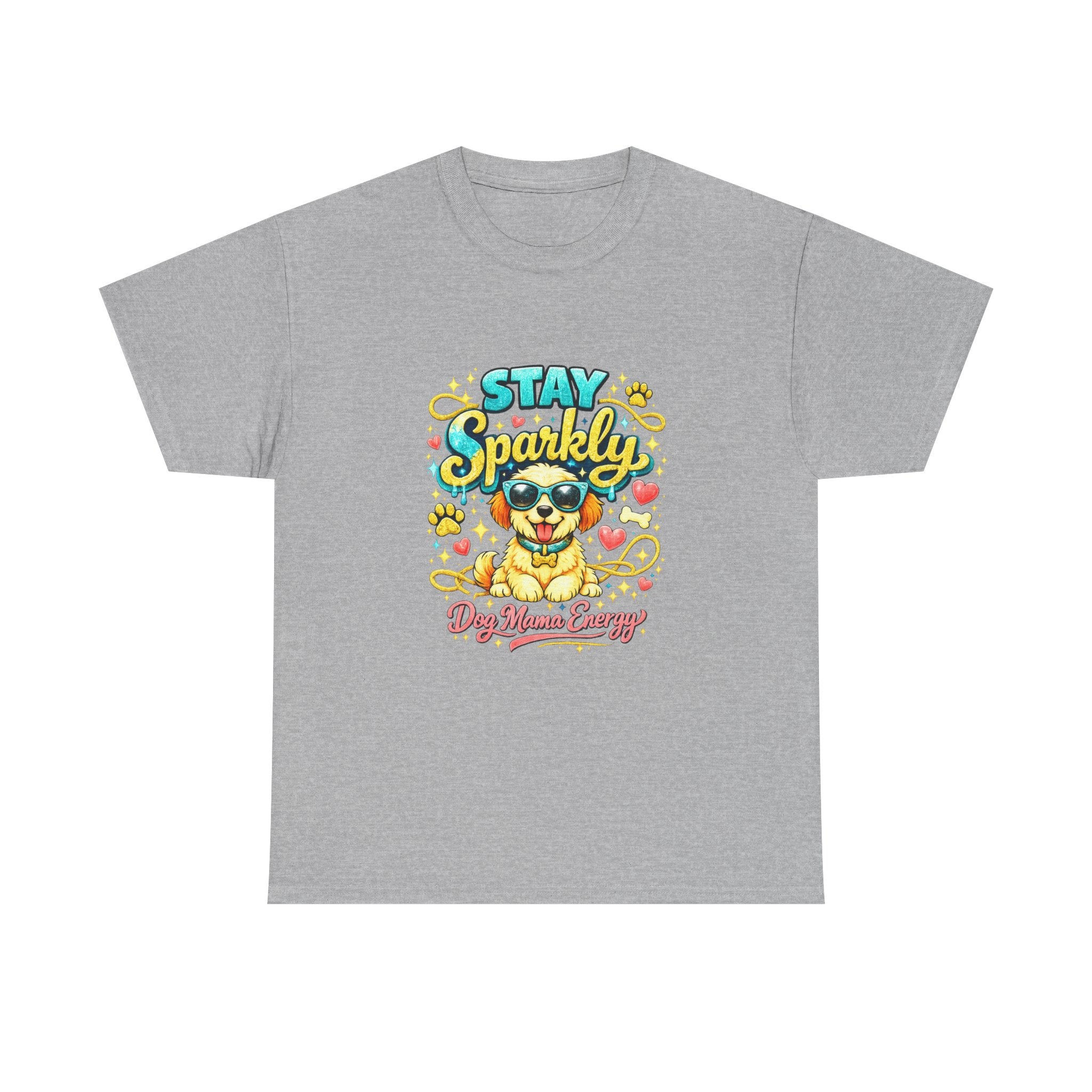 Stay Sparkly Dog Mama T-Shirt | Cute Glitter Pup Graphic Tee