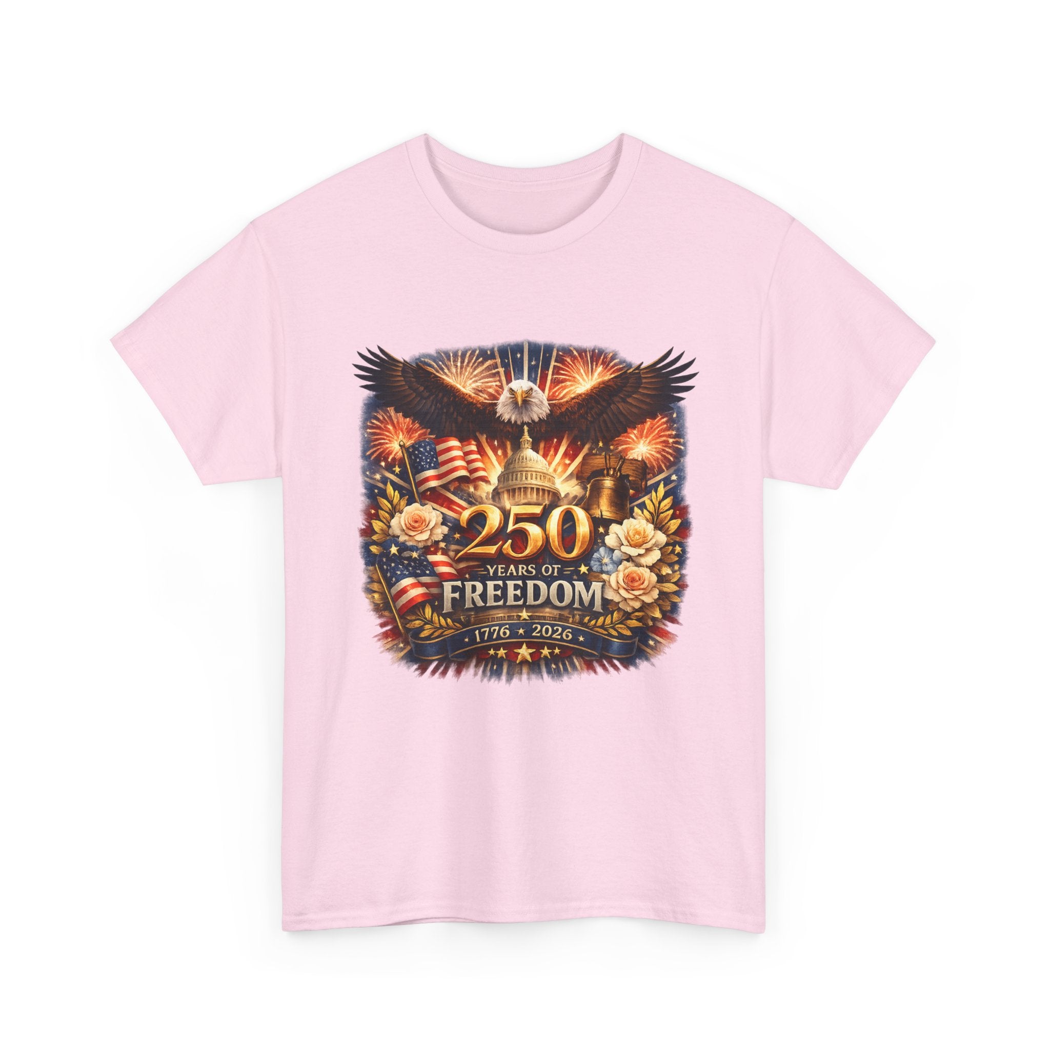 T-Shirt — 250 Years of Freedom Patriotic Eagle Fourth of July Tee