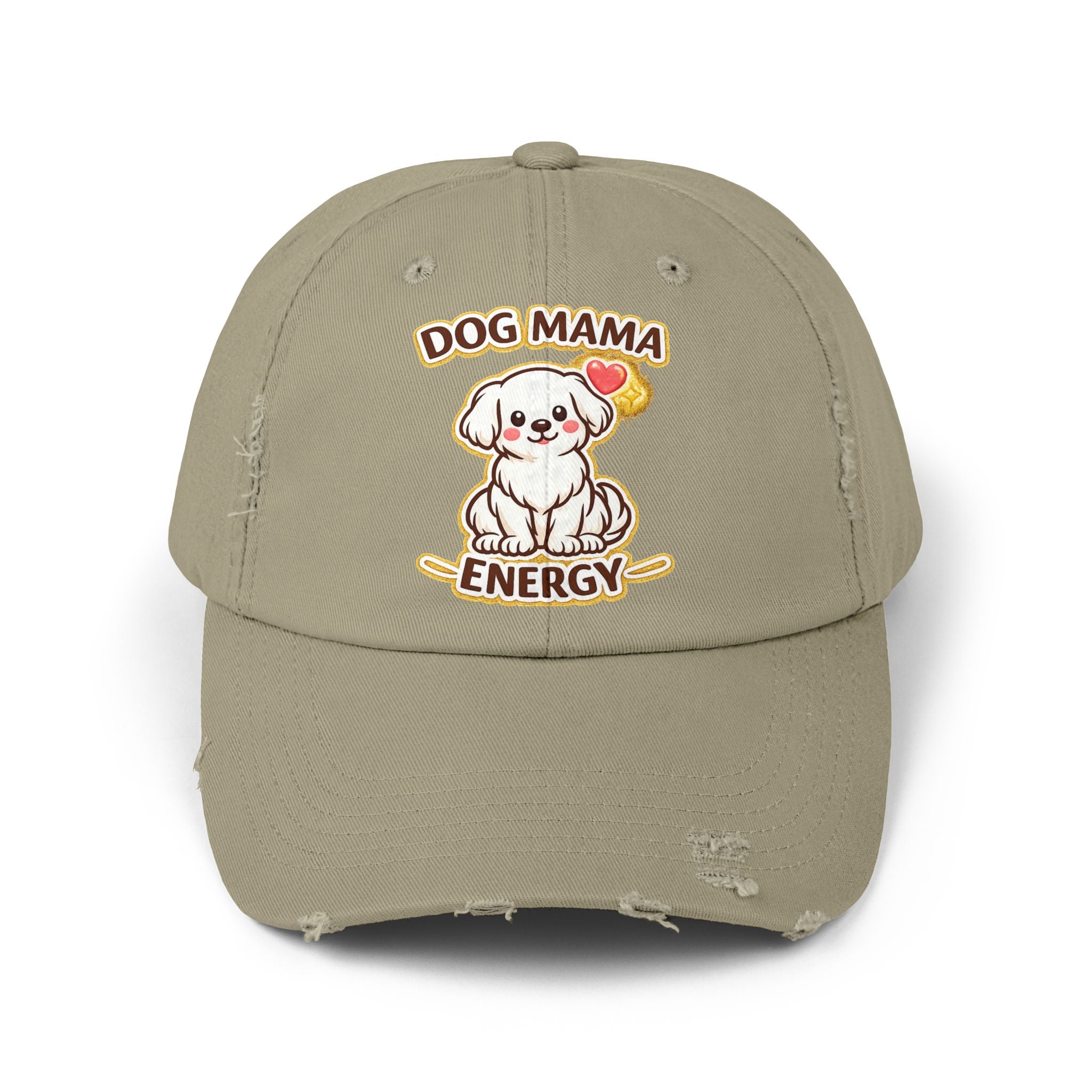 Dog Mama Energy Distressed Cap