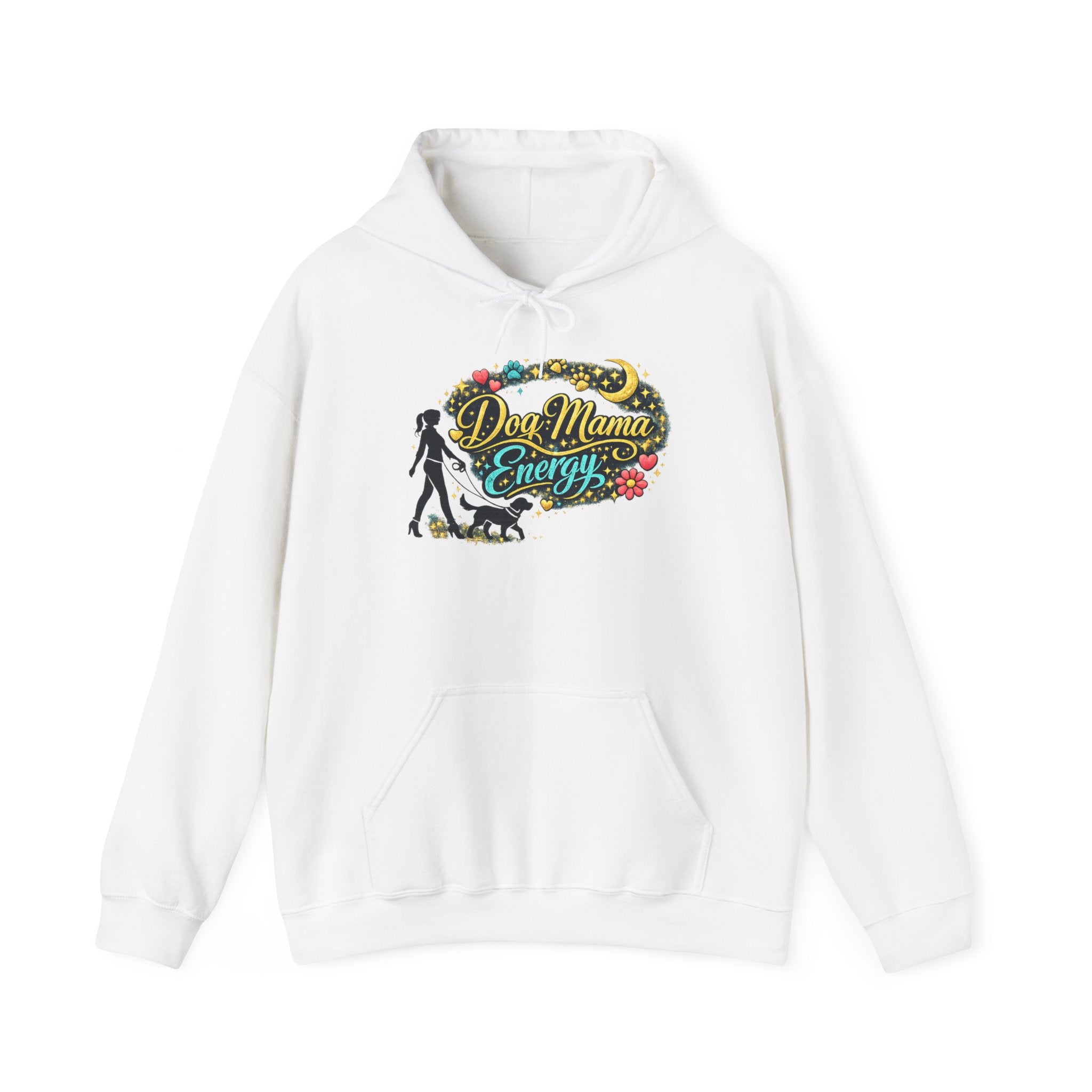 Hoodie — Dog Mama Energy Floral Graphic Pullover