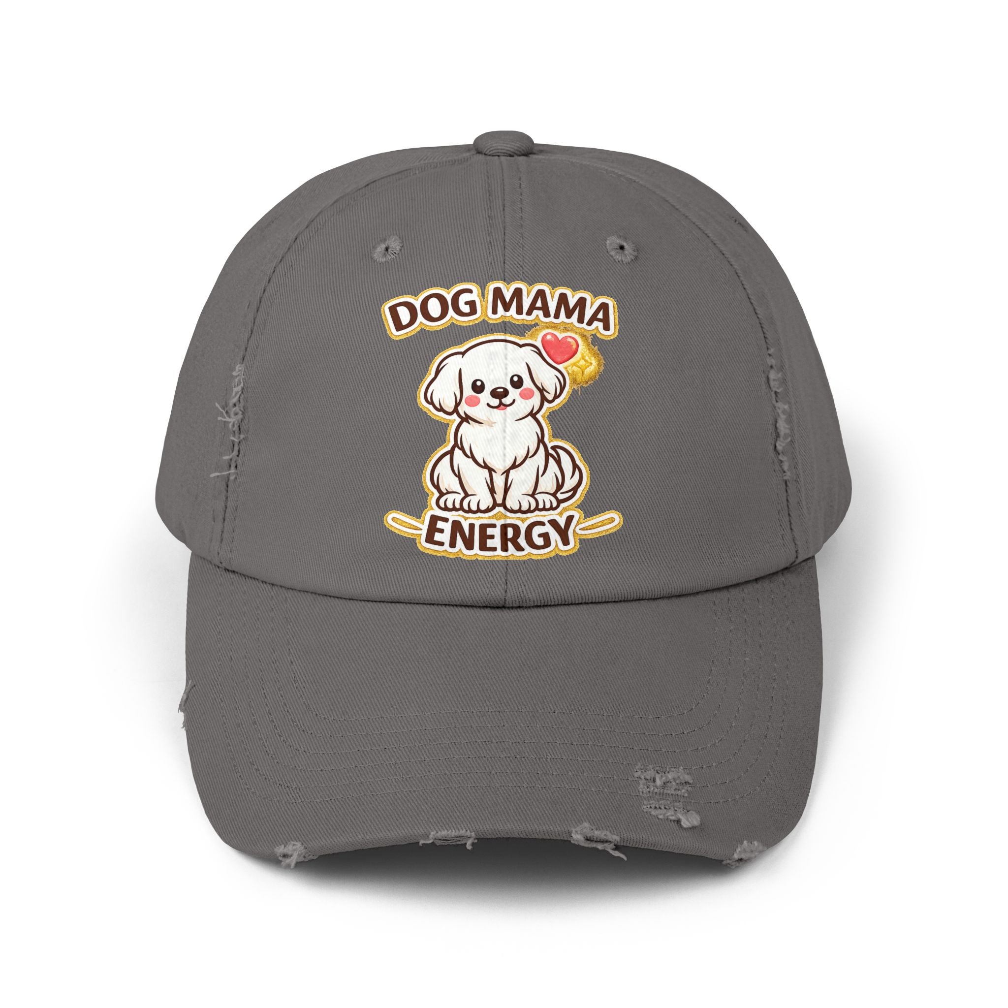 Dog Mama Energy Distressed Cap