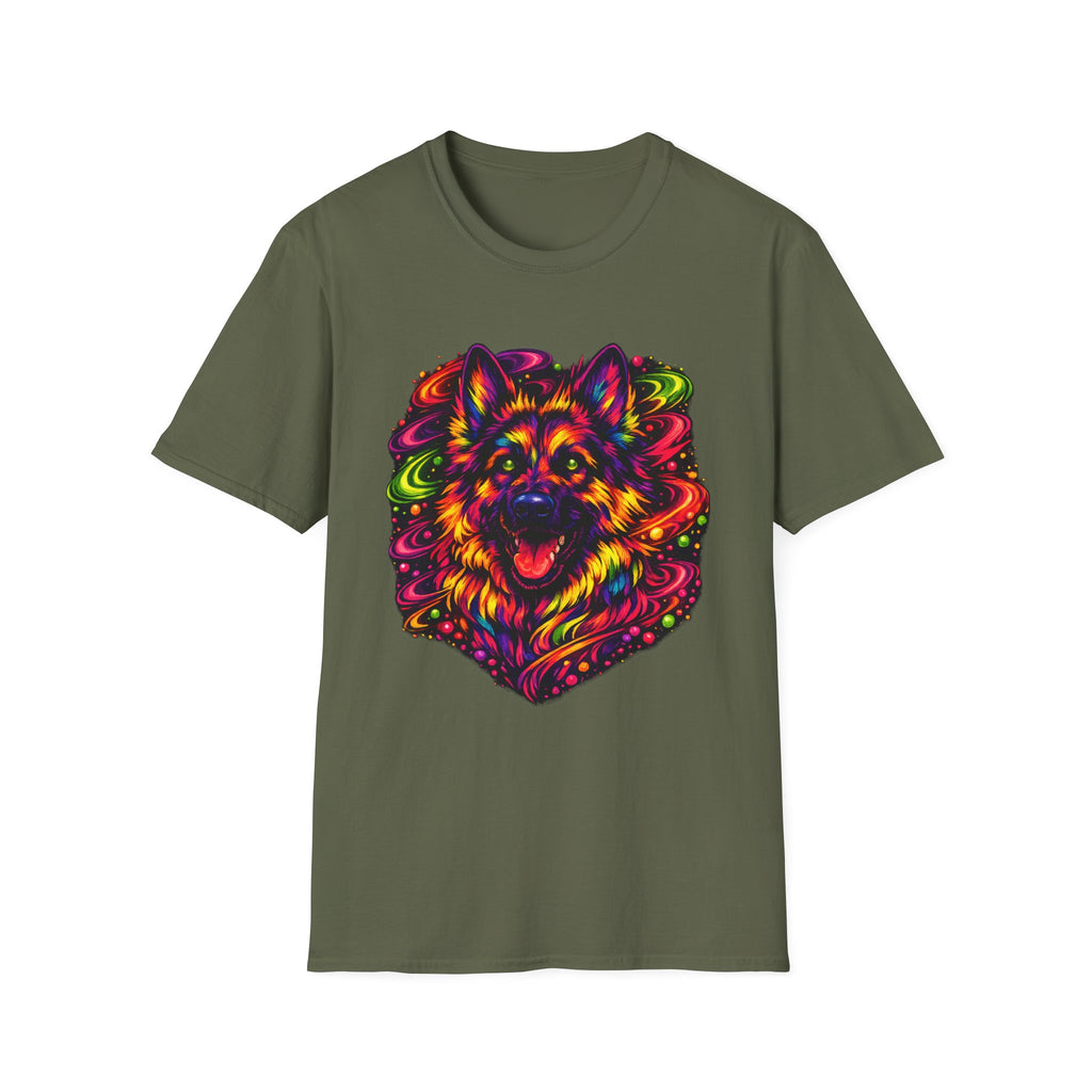 Psychedelic German Shepherd T-Shirt