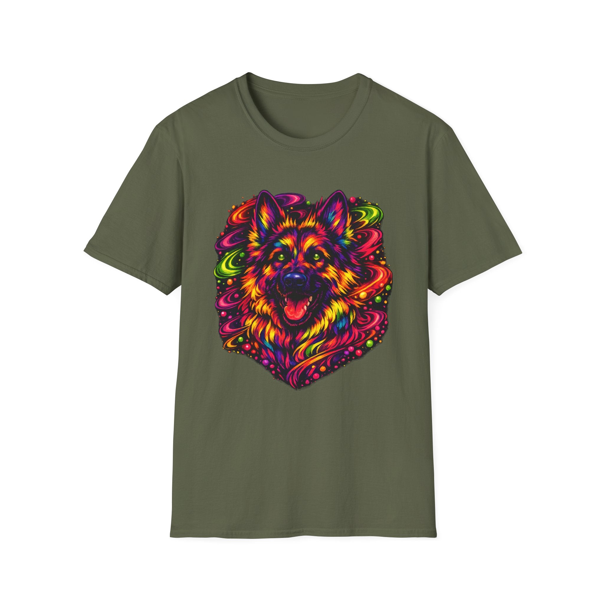 Psychedelic German Shepherd T-Shirt