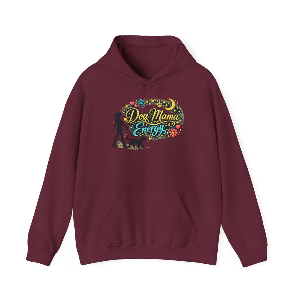 Hoodie — Dog Mama Energy Floral Graphic Pullover