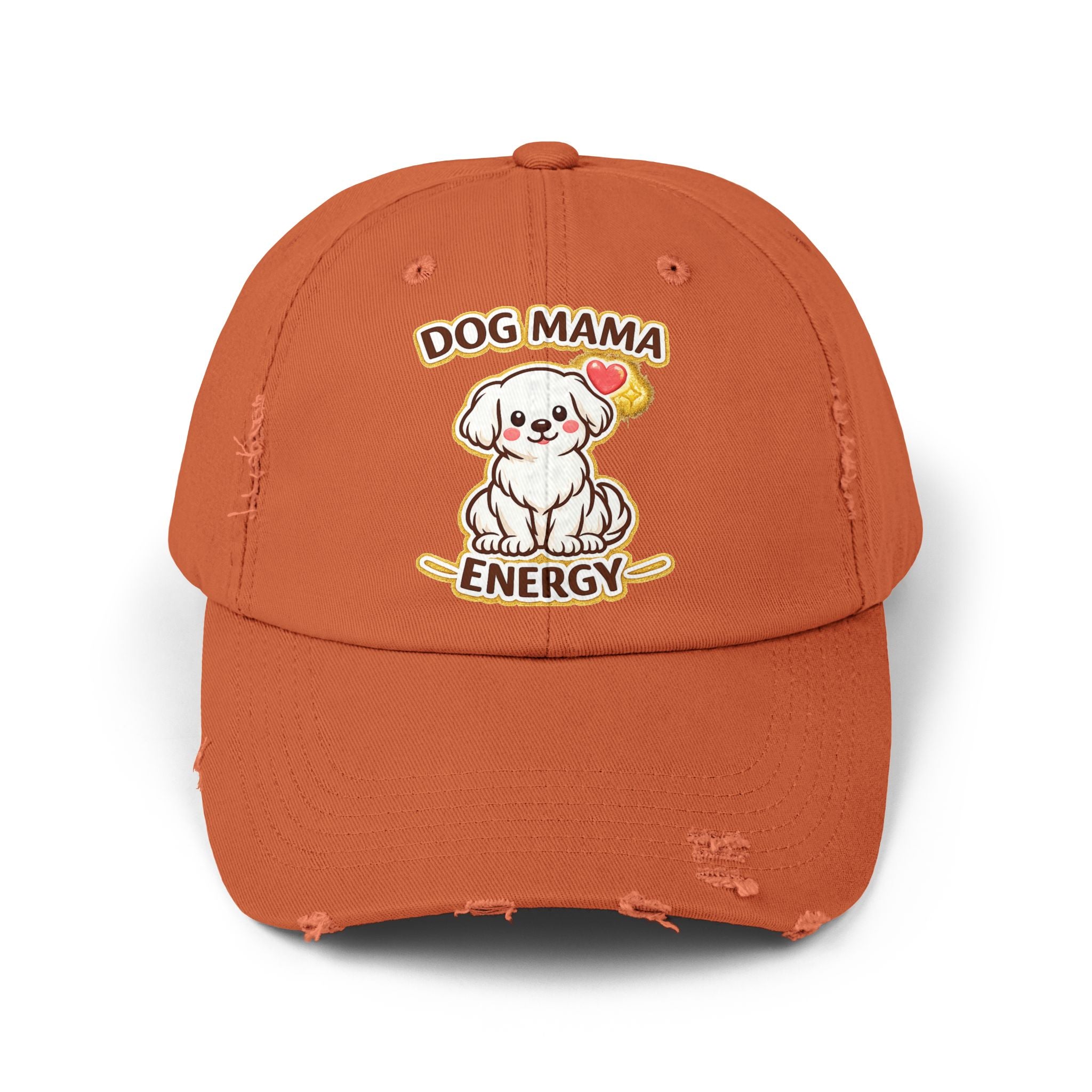 Dog Mama Energy Distressed Cap