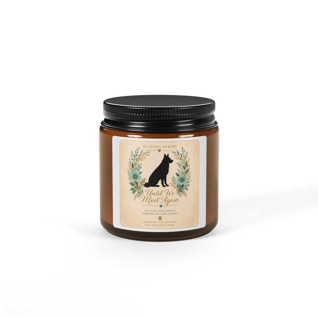 Soy Candle — "Until We Meet Again" Memorial Amber Jar