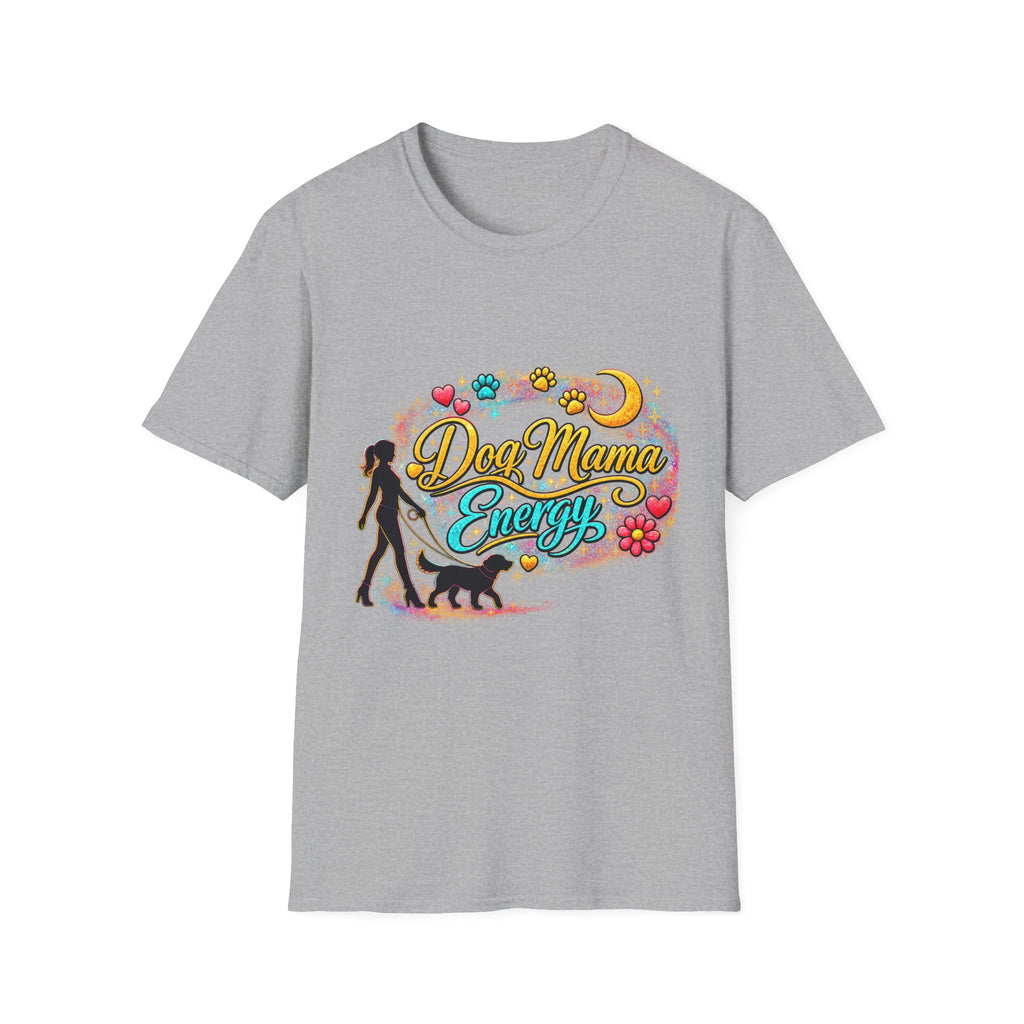 Dog Mama T-Shirt — Cute Paw Print & Silhouette Tee for Pet Lovers