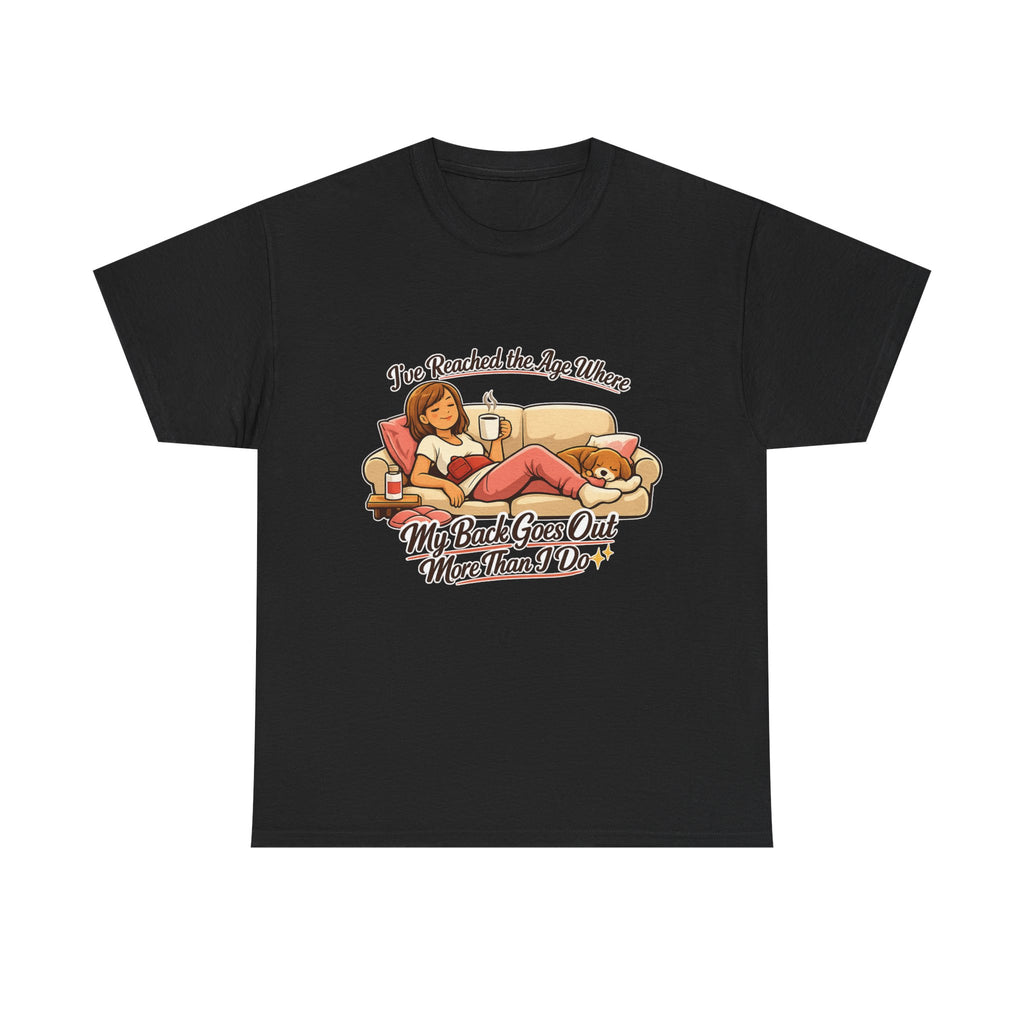 Funny Retro "My Back Goes Out More Than I Do" T-Shirt