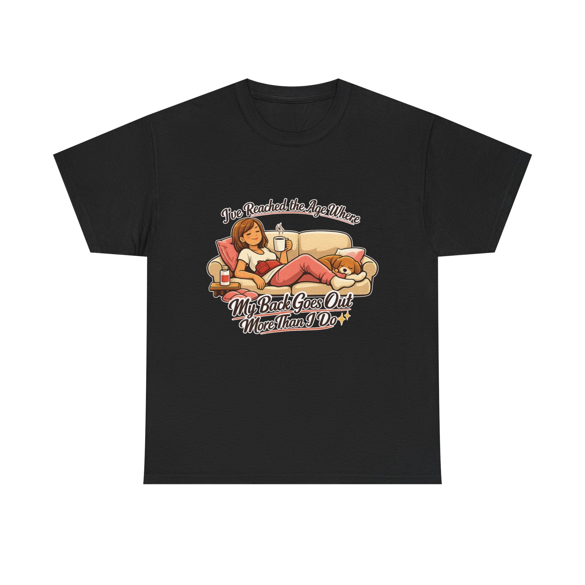 Funny Retro "My Back Goes Out More Than I Do" T-Shirt