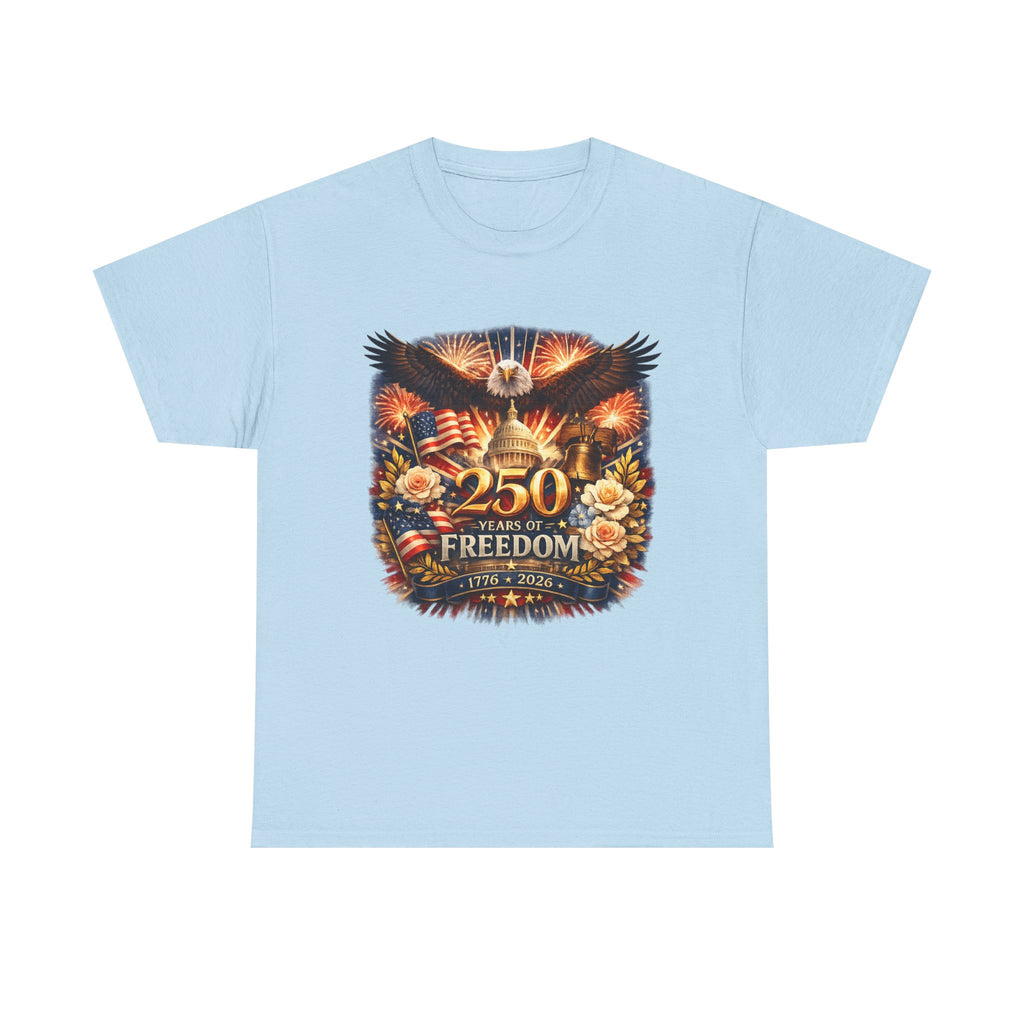 T-Shirt — 250 Years of Freedom Patriotic Eagle Fourth of July Tee