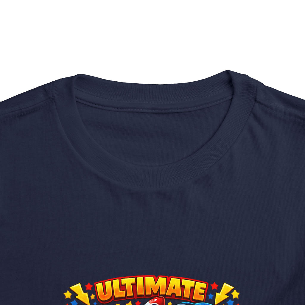 Ultimate Little Dude Toddler Tee — Colorful Gamer Animal Crew Graphic