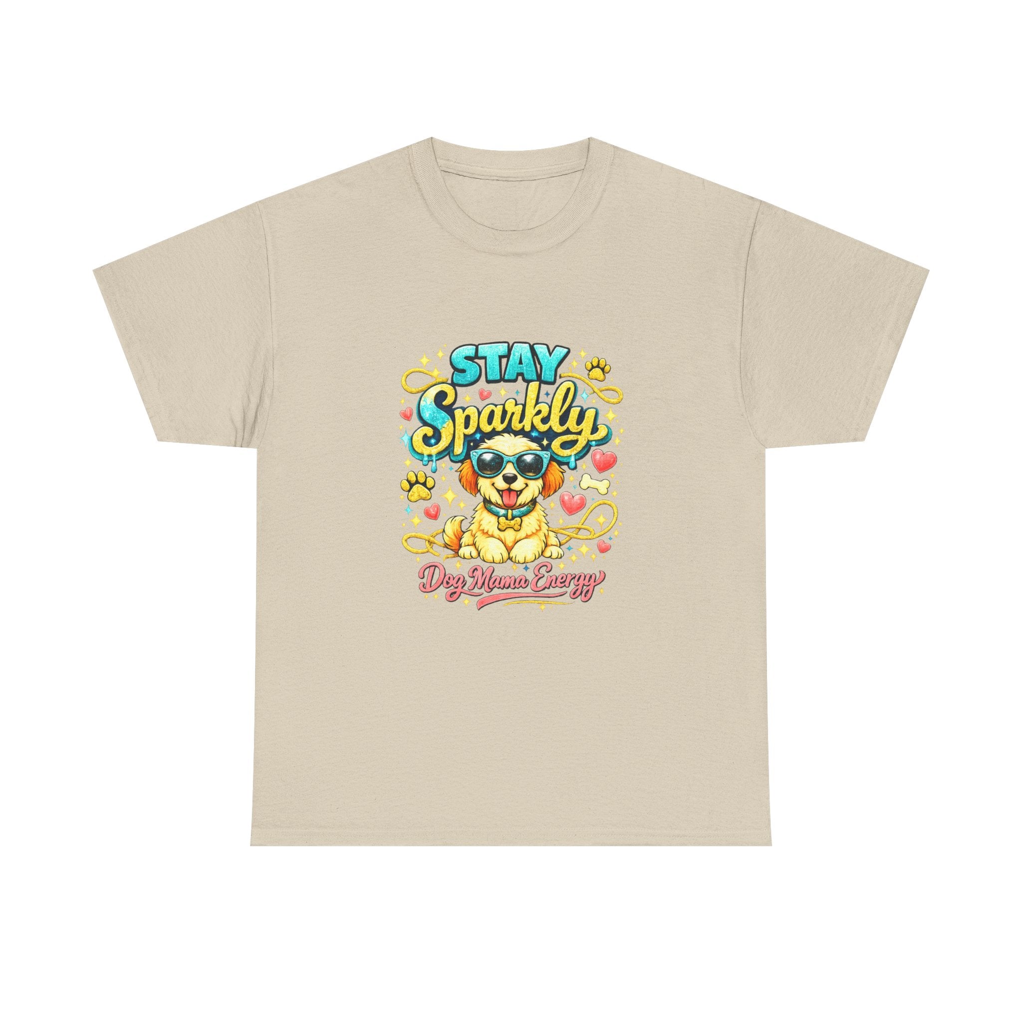 Stay Sparkly Dog Mama T-Shirt | Cute Glitter Pup Graphic Tee