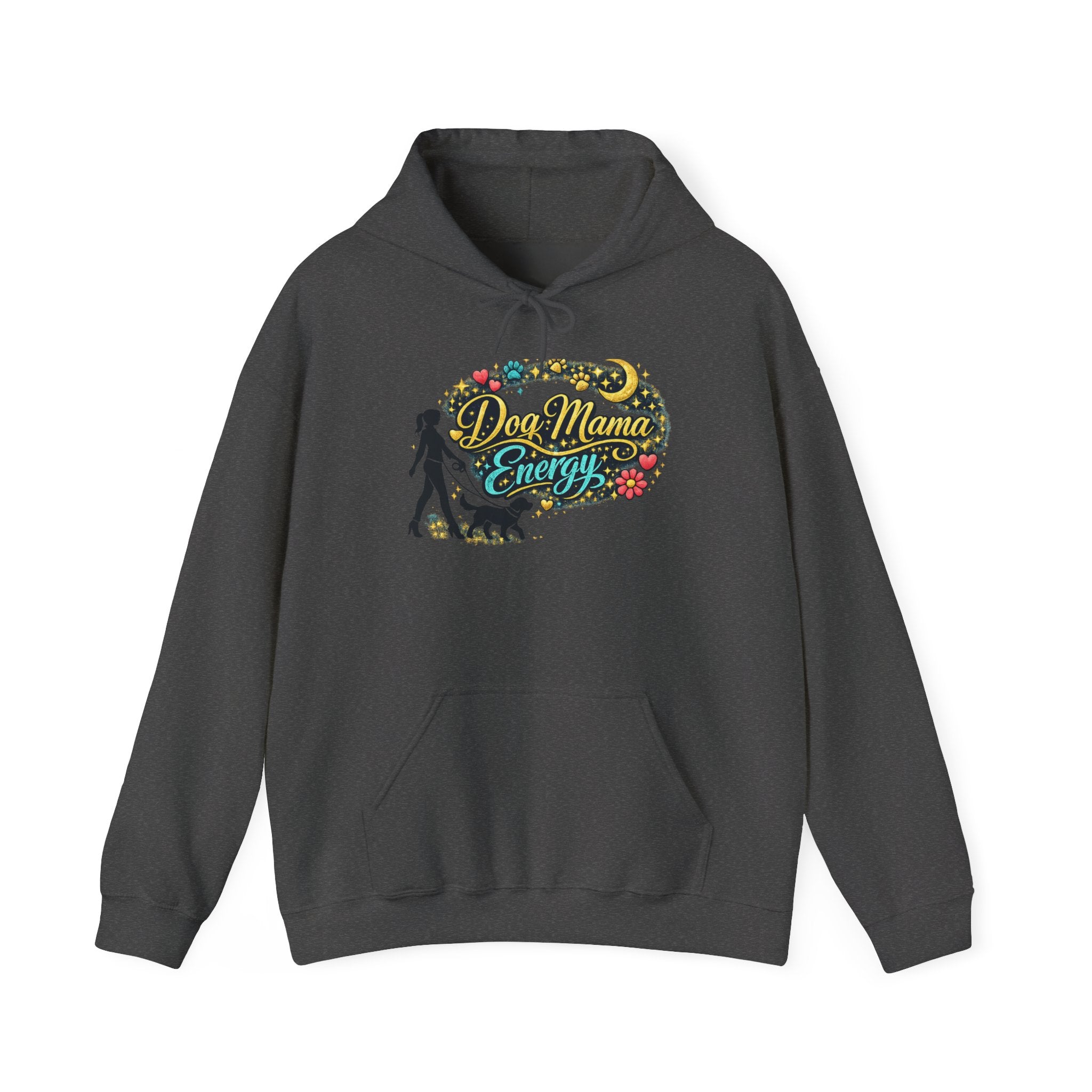 Hoodie — Dog Mama Energy Floral Graphic Pullover